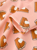 Girls Thanksgiving Pumpkin Pie Dress Fall Twirl Dress - 4