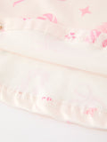 Girls Pink Christmas Ornament Print Flare Dress - 5