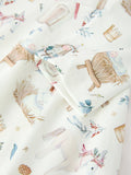 Girls Nativity Scene Winter Print Twirl Dress - 4