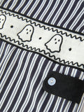 Halloween Ghost Smocked Boys Jon Jon Embroidered Romper - 4