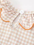Thanksgiving Smocked Girls Dress Turkey Pumpkin Pie Embroidery - 5