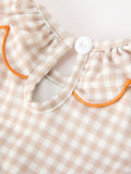 Thanksgiving Smocked Girls Dress Bloomer Set Turkey Embroidery - 4