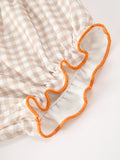 Thanksgiving Smocked Girls Dress Bloomer Set Turkey Embroidery - 5