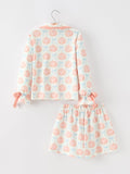 Mommy and Me Fall Pumpkin Print Pajama Set - 3