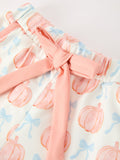 Mommy and Me Fall Pumpkin Print Pajama Set - 6