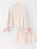 Mommy and Me Fall Pumpkin Print Pajama Set - 8