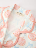Mommy and Me Fall Pumpkin Print Pajama Set - 9