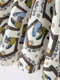 Christmas Girls Nativity Scene Print Twirl Dress - 5