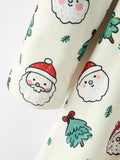 Girls Santa & Christmas Tree Print Twirl Dress - 4