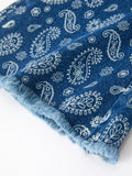 Girls Denim Bell Bottom Pants Decorative Print Flare Jeans - 4