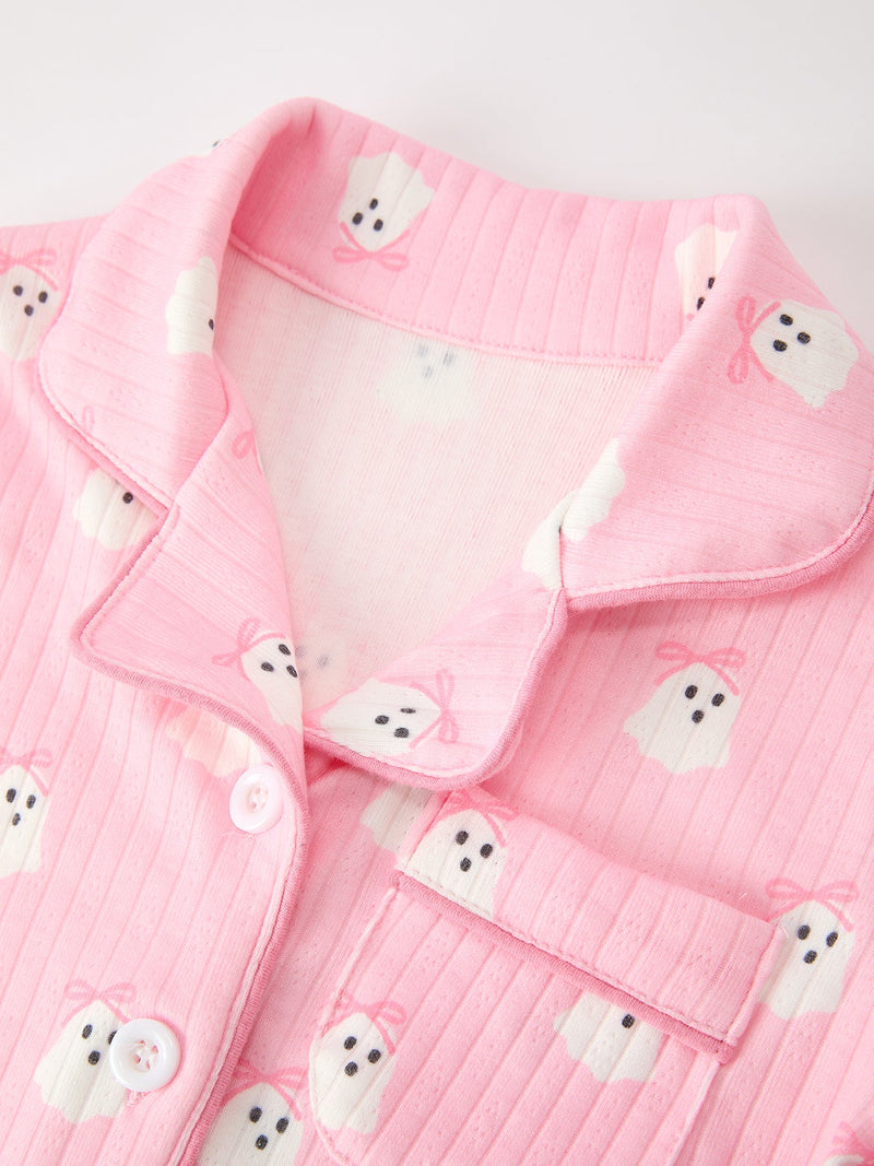 Halloween Ghost Mommy and Me Pajama Set Lounge Set - 5