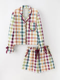 Mommy and Me Fall Plaid  Pajama Set - 3