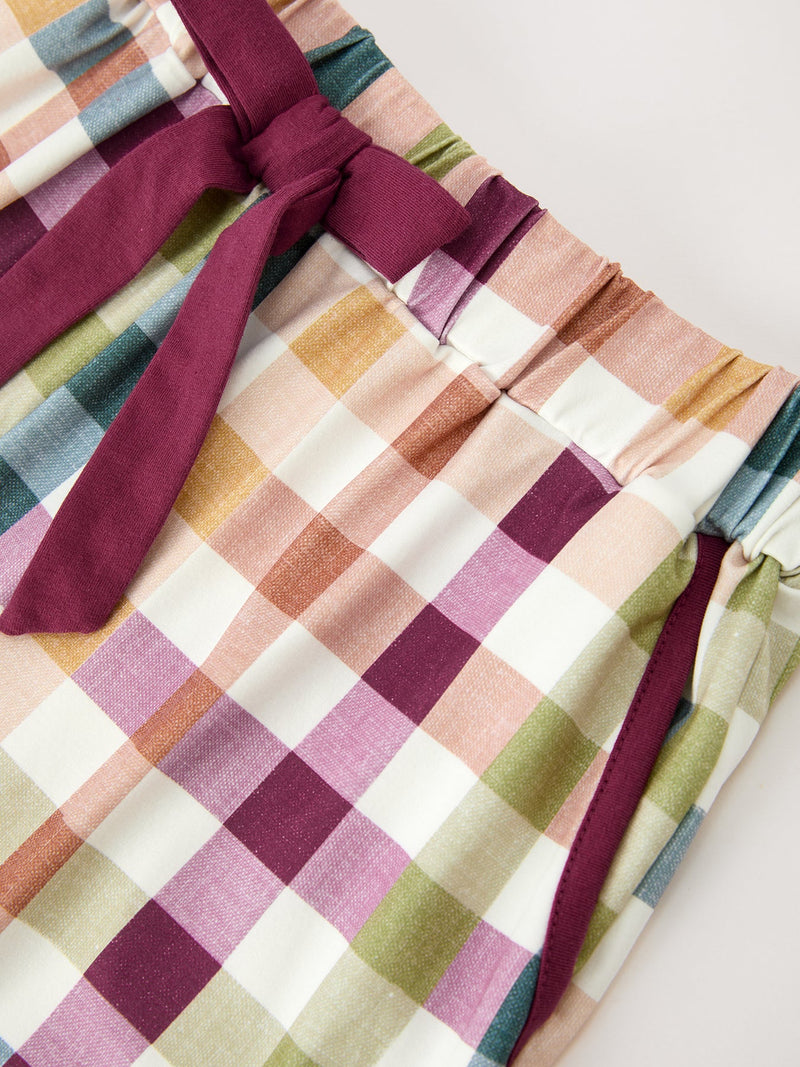 Mommy and Me Fall Plaid  Pajama Set - 12