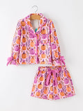 Mommy & me Halloween Pumpkin Pajama Set - 7