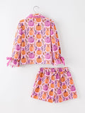 Mommy & me Halloween Pumpkin Pajama Set - 8
