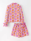 Mommy & me Halloween Pumpkin Pajama Set - 3