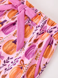 Mommy & me Halloween Pumpkin Pajama Set - 4