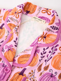 Mommy & me Halloween Pumpkin Pajama Set - 5