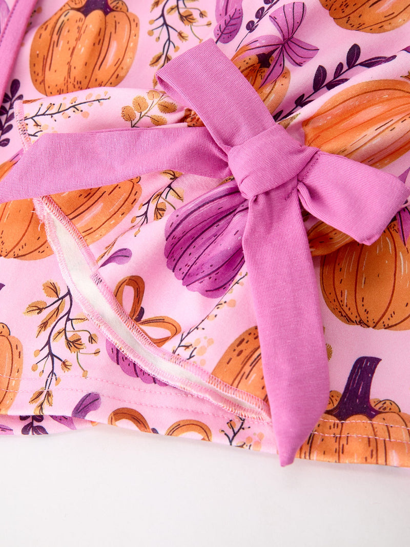 Mommy & me Halloween Pumpkin Pajama Set - 6