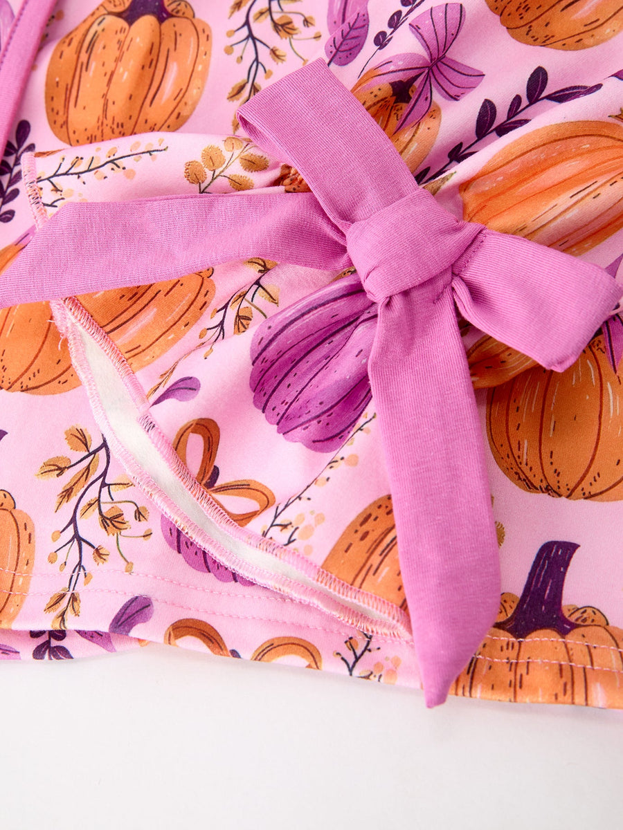 Mommy & me Halloween Pumpkin Pajama Set
