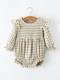 Mommy & Me Fall Plaid Dresses & Baby Bubble - 3