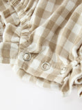 Mommy & Me Fall Plaid Dresses & Baby Bubble - 6