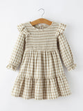 Mommy & Me Fall Plaid Dresses & Baby Bubble - 8