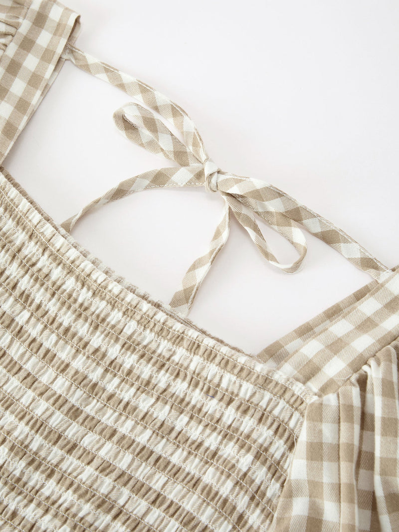Mommy & Me Fall Plaid Dresses & Baby Bubble - 10