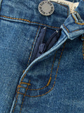 Girls Denim Lace Trim Bell Bottom Jeans - 3
