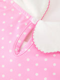 Christmas Girls Santa Bow Peter Pan Collar Dress - 5