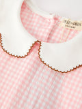 Christmas Girls Gingerbread Peter Pan Collar Dress - 3