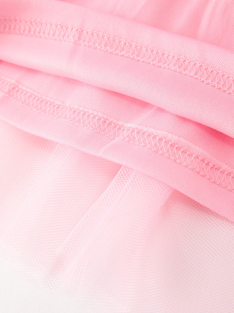 Fall Girls Pink Pumpkin Appliqué Tulle Skirt - 6