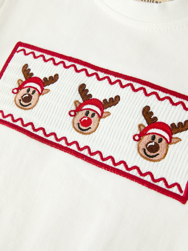 Boys Christmas Reindeer T-Shirt & Pants Set - 7