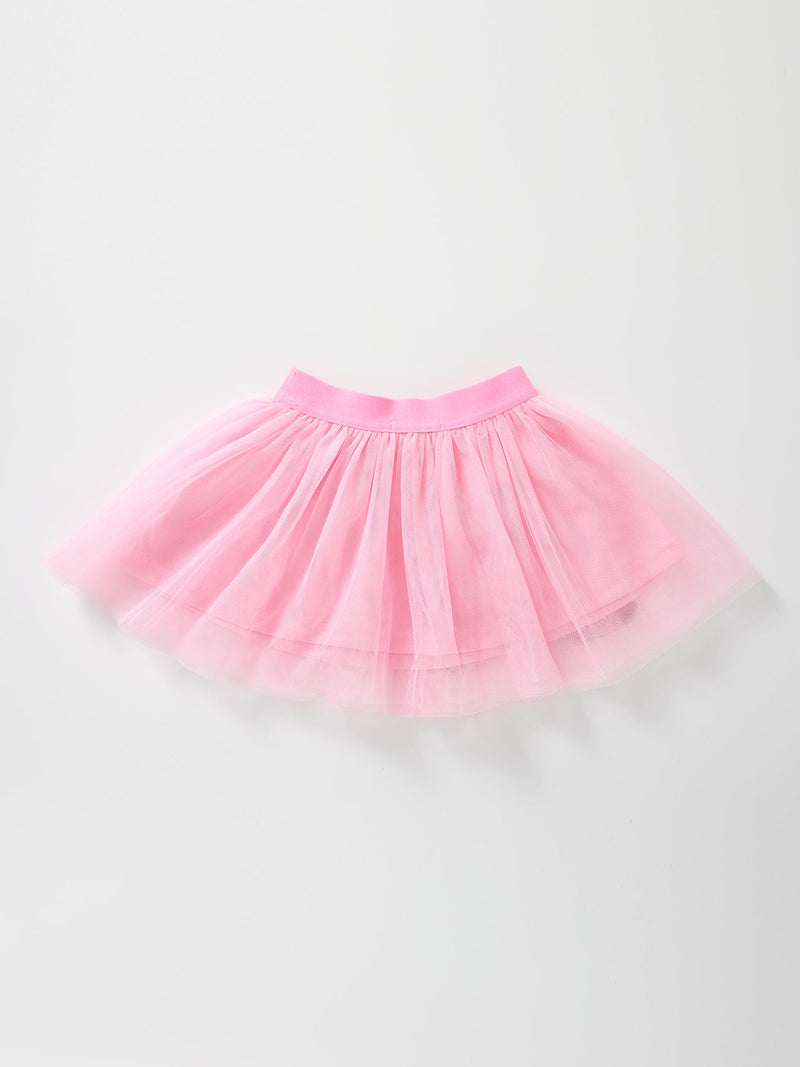 Fall Girls Pink Pumpkin Appliqué Tulle Skirt - 2
