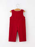 Baby Boys Christmas Reindeer Smocked Red Jonjon - 2