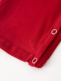 Baby Boys Christmas Reindeer Smocked Red Jonjon - 5