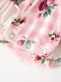 Fall Baby Girls Vintage Smocked Floral Romper - 4