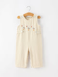 Goose Embroidered Beige Plaid Baby Boys Jonjon - 1