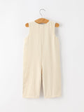 Goose Embroidered Beige Plaid Baby Boys Jonjon - 2