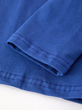 Christmas Santa Boys Blue Long Sleeve Shirt And Red Pants Set - 4