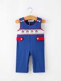 Christmas Santa Baby Boys Smocked Jon Jon - 1