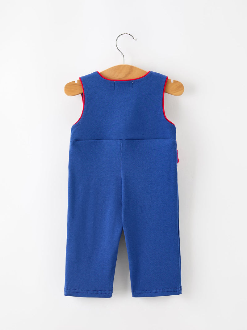 Christmas Santa Baby Boys Smocked Jon Jon - 2