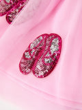 FALL Girls Pink Sequin Ballet Slipper Tulle Tutu Skirt - 4