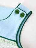 Christmas Boys Blue Christmas Tree Embroidered JonJon - 3