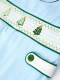 Christmas Boys Blue Christmas Tree Embroidered JonJon - 4