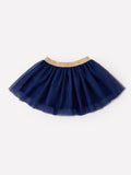 FALL Girls Navy Fox Sequin Tulle Tutu Skirt - 2