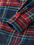 Christmas Boys Red Navy Plaid Button Down Shirt - 3