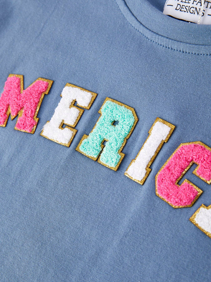 "Merica" Tee & Pink Tulle Skirt Set - 9