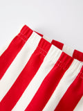 Christmas “MERRY” Applique Girls Striped Bell-bottom Pants Outfit Set - 5