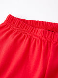 Christmas Red Boys Santa Claus Embroidered Pajamas - 5